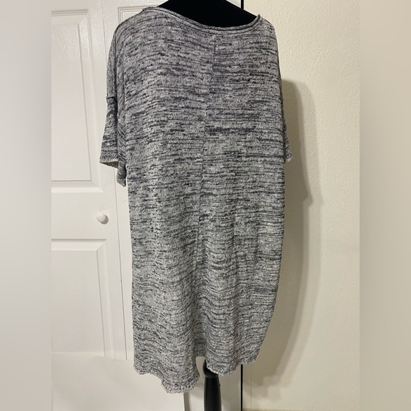 Free People melange black and gray sweater sweater - Picture 3 of 7